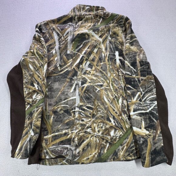 Realtree Max-5 Camouflage Jacket Men's Medium Long Sleeve Fleece Full Zip - Picture 6 of 8